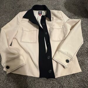 Vince Camuto Cream and Black Blazer